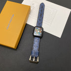 LV Monogram Leather Apple Watch Strap