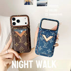 Gucci iPhone 17 Pro Max Case with Cardholder – Beige GG Monogram Leather