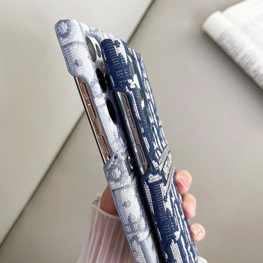 Lady Dior Samsung Galaxy Case Navy Blue S26 Ultra 