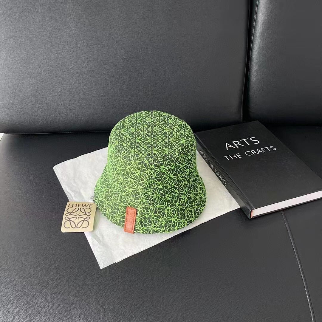 Loewe anagram monogram bucket hat green