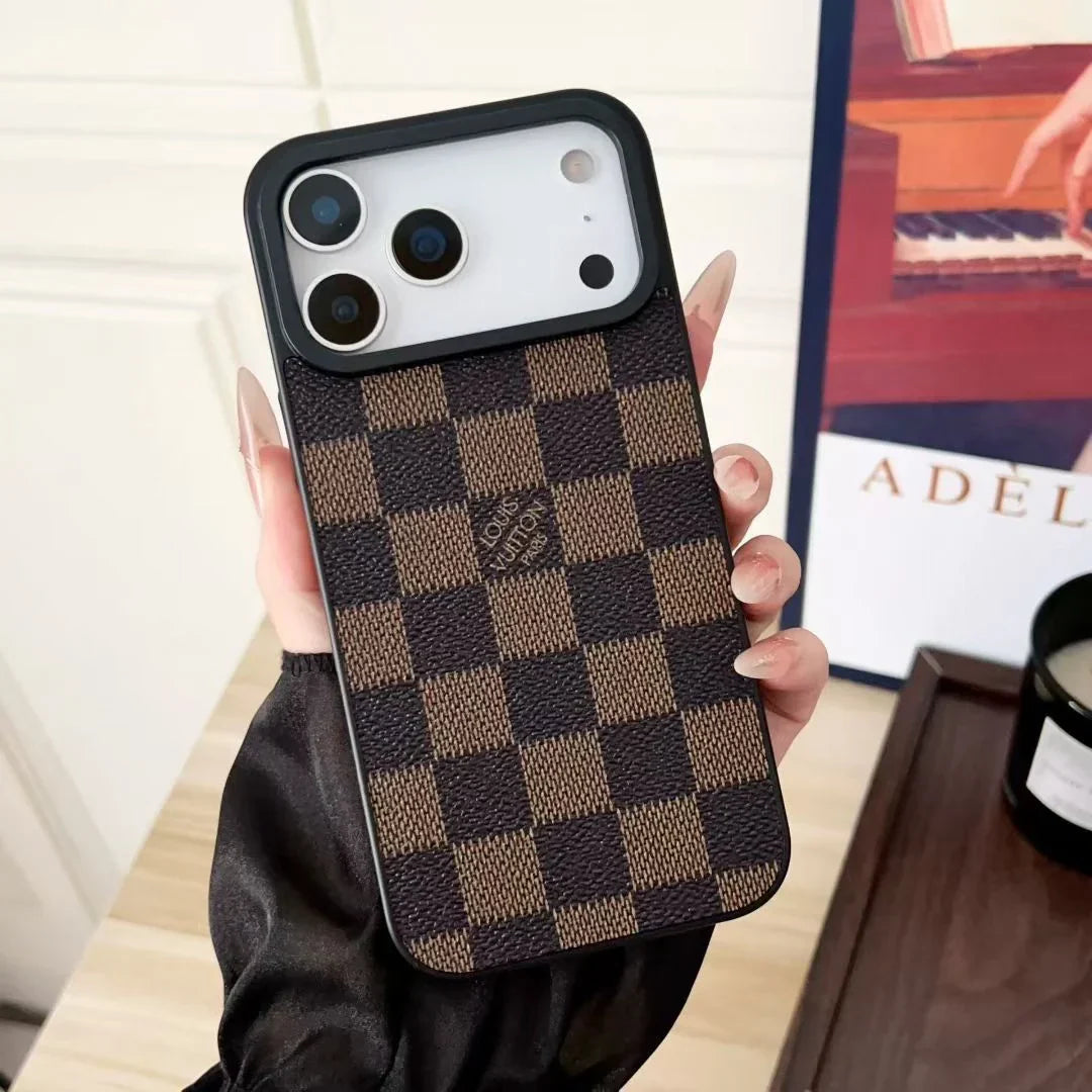 Louis Vuitton iPhone 17 Pro Max Case – Small Monogram & Damier Leather