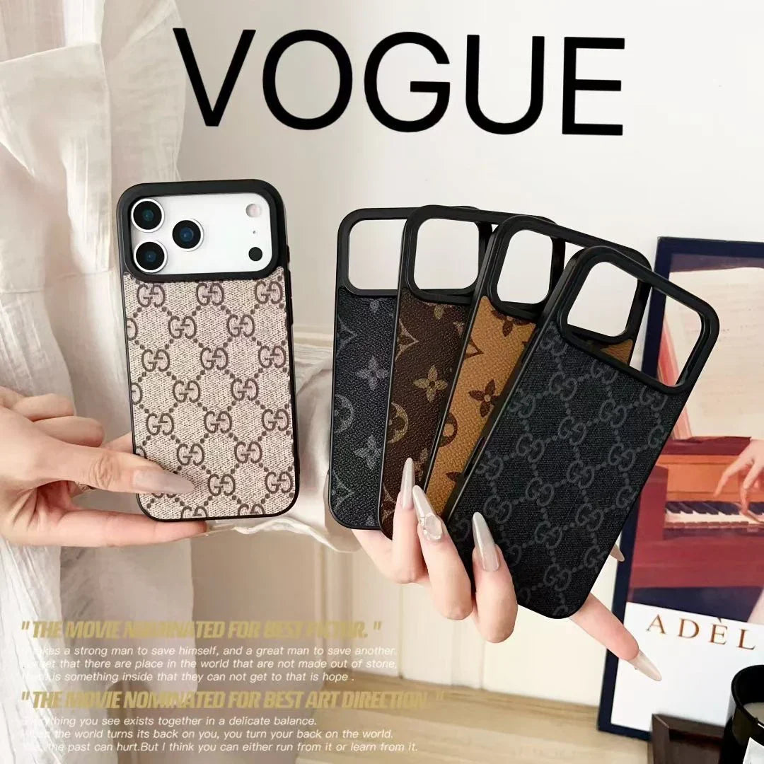 Gucci iPhone 17 Pro Max Case – Small Monogram & Damier Leather