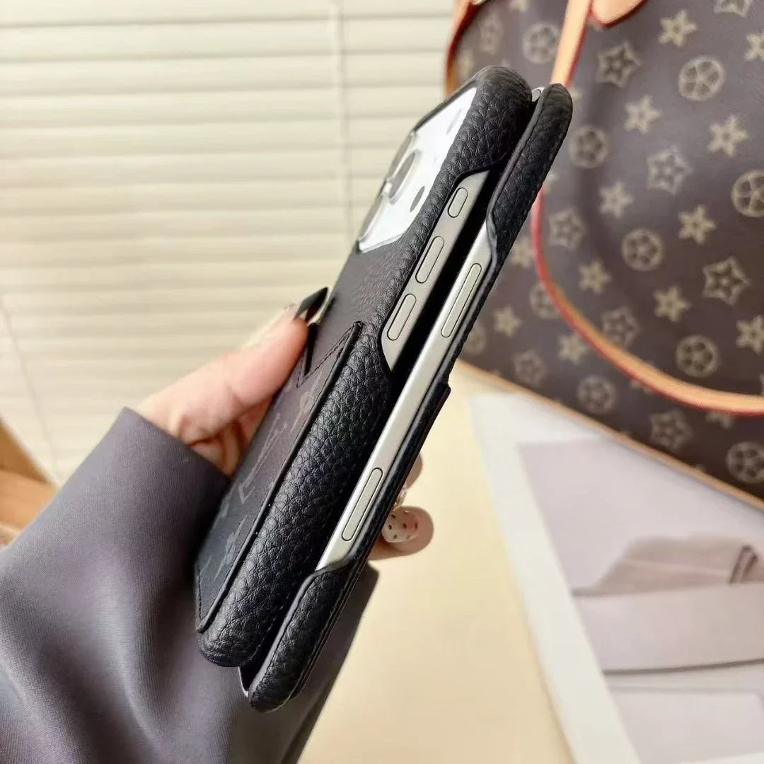 Louis Vuitton iPhone 17 Pro Max Case With Cardholder – Classic Monogram Leather