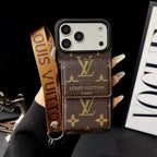 Louis Vuitton iPhone 17 Pro Max Wallet Case With Strap – Classic Monogram Leather
