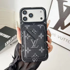 Louis Vuitton iPhone 17 Pro Max Case with Cardholder – Classic Monogram Leather