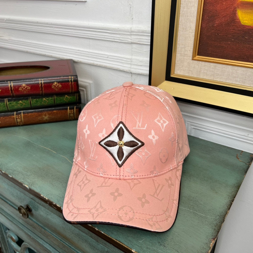 Louis Vuitton 3D monogram baseball cap pink