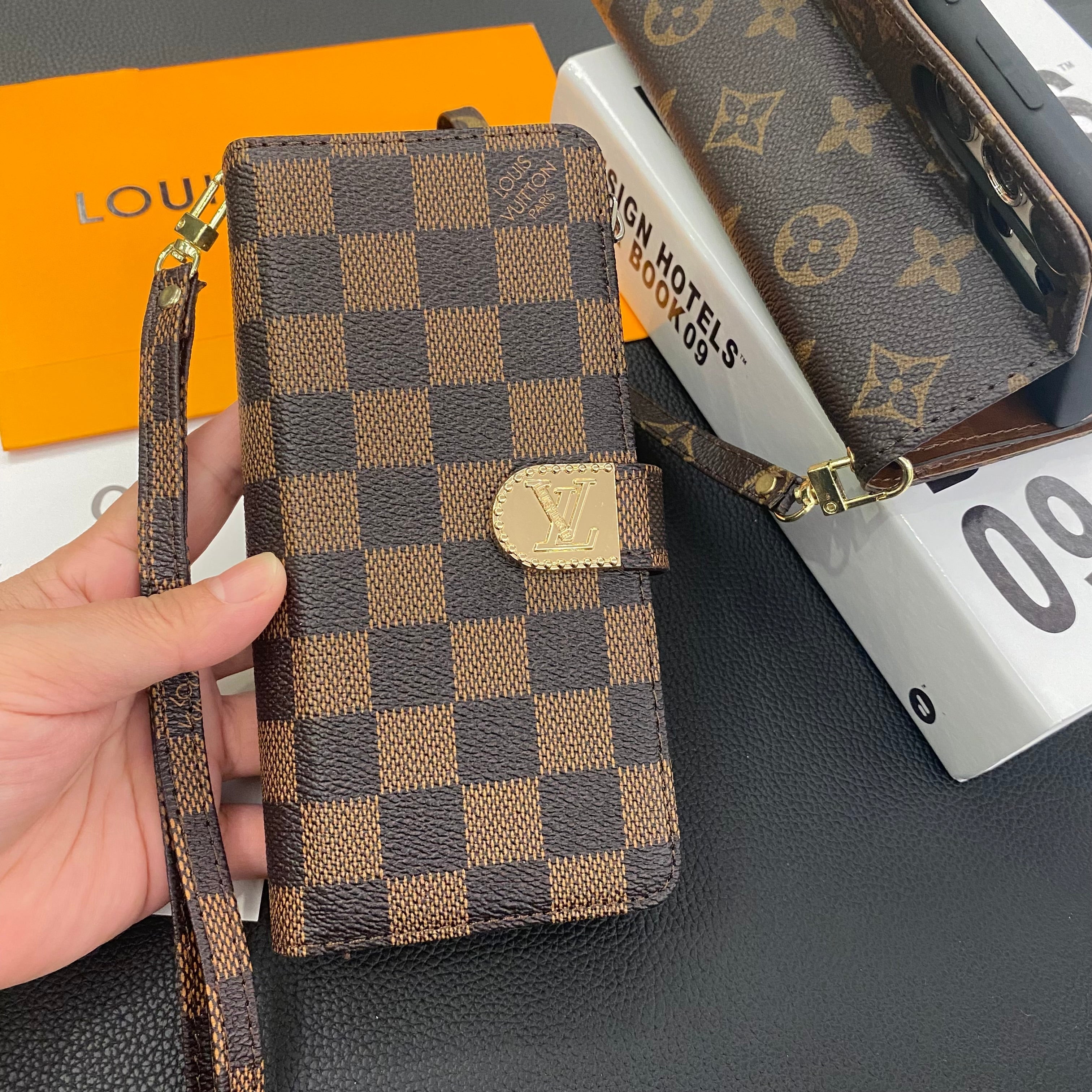 Louis Vuitton Checkered Samsung Wallet Case Samsung S26 Ultra