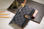 Louis Vuitton Damier Samsung Galaxy Wallet Case Black Checkered Samsung S26 Ultra