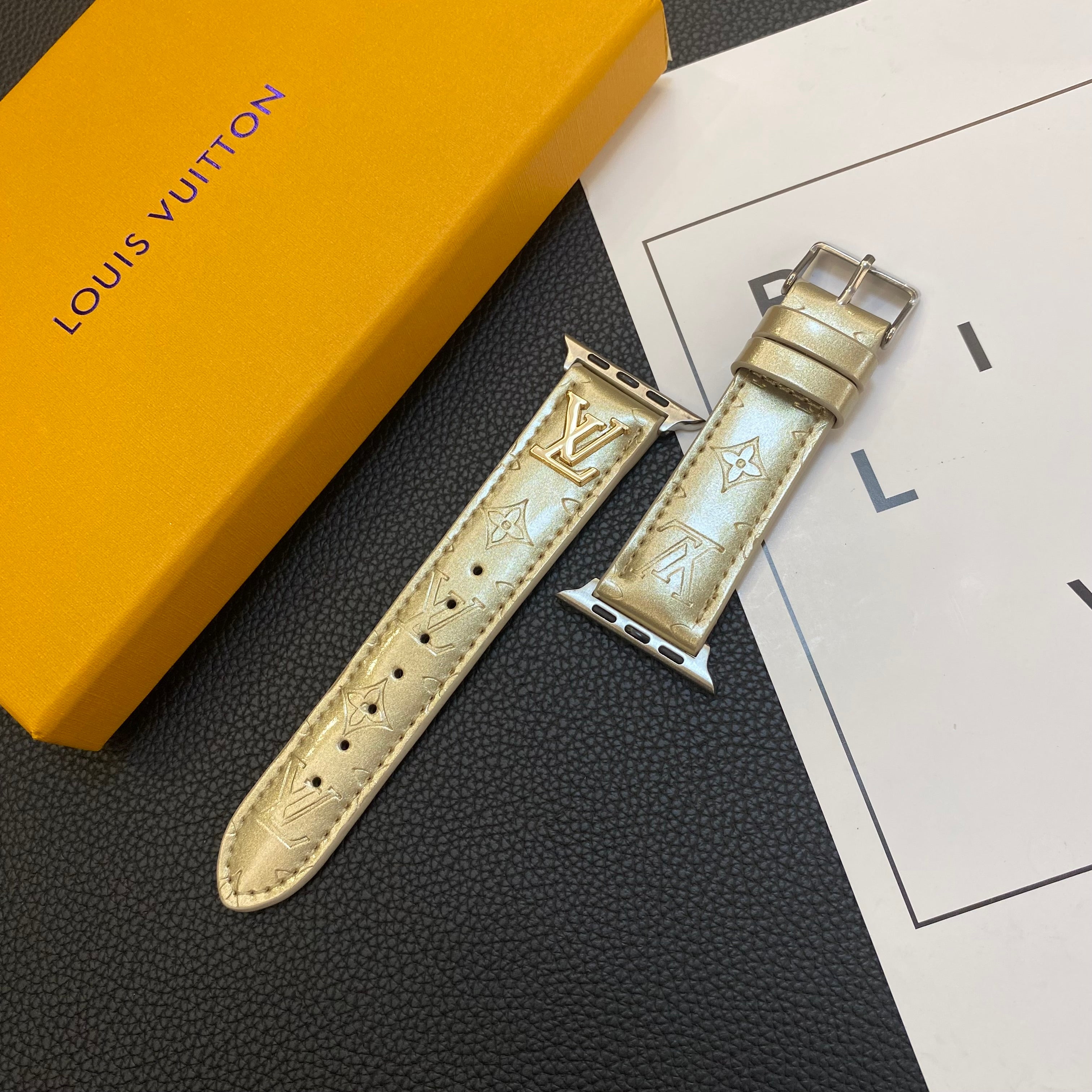 Louis Vuitton Gold Apple Watch series 11 Band