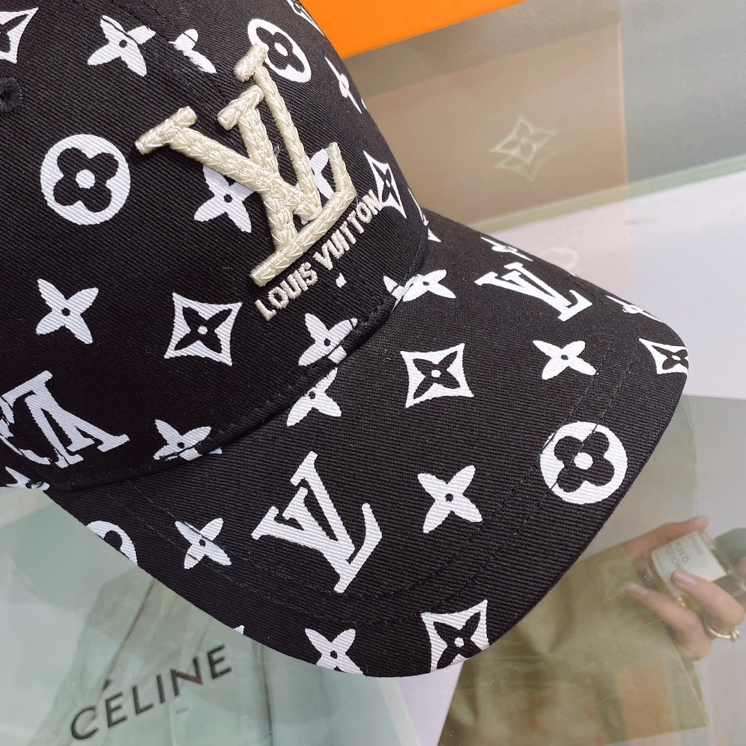 Louis Vuitton LV embroidered cap side profile