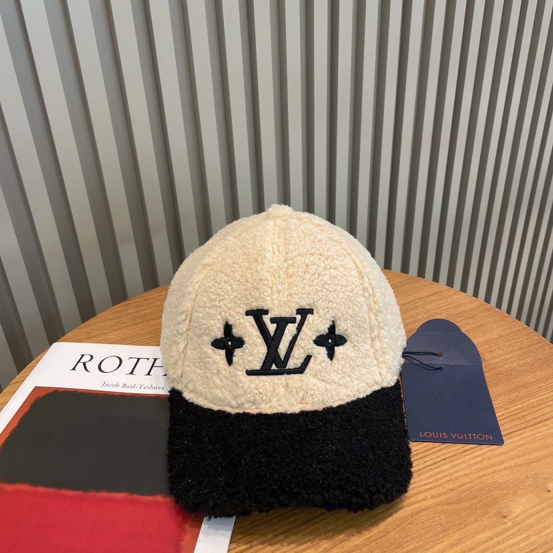 Louis Vuitton LV lamb wool baseball cap
