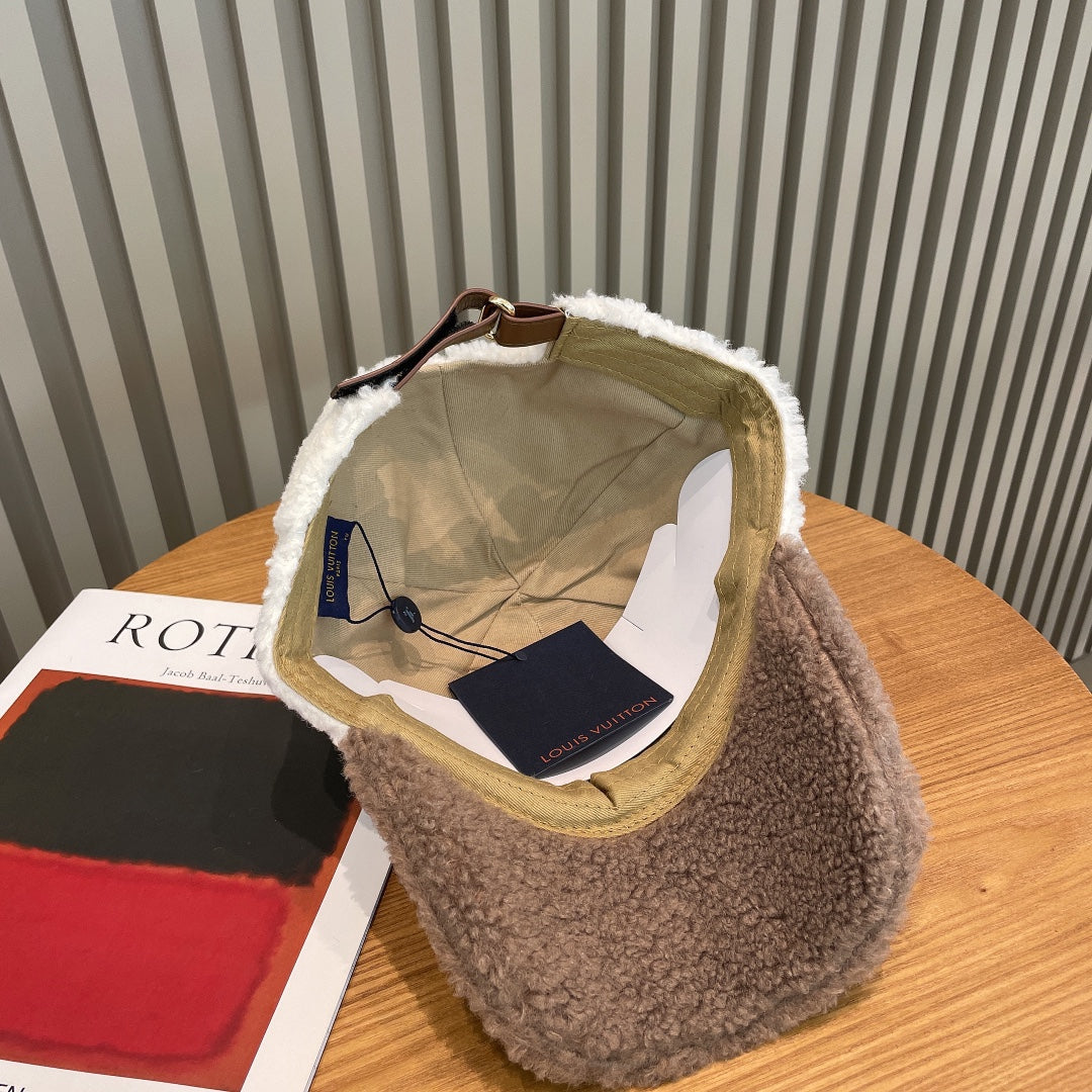 Louis Vuitton LV lamb wool baseball cap