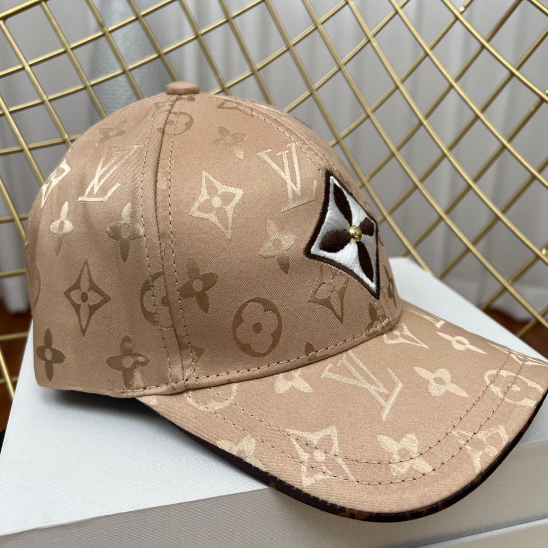 Louis Vuitton LV monogram cap side view