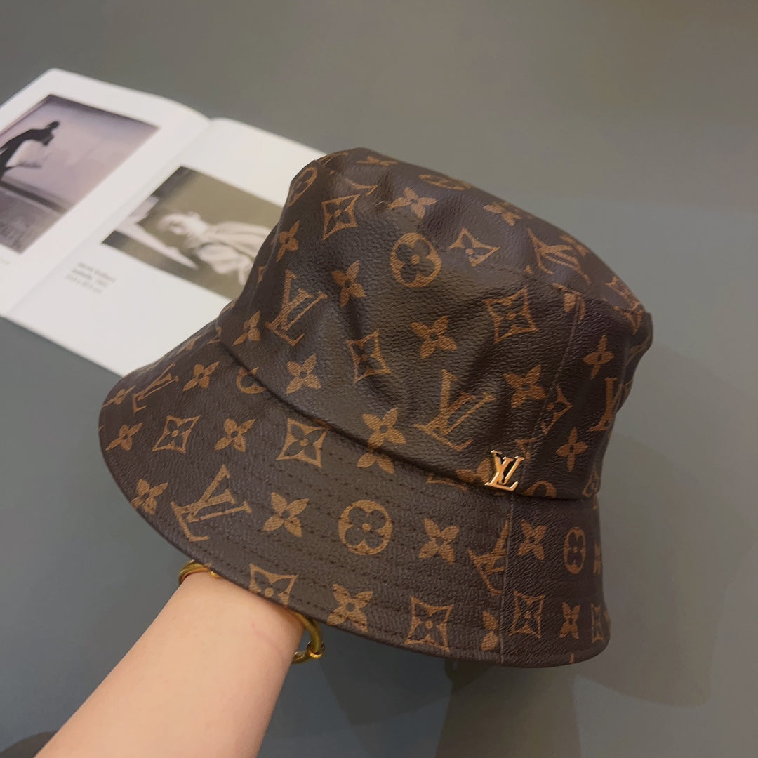 Louis Vuitton Monogram Leather Bucket Hat