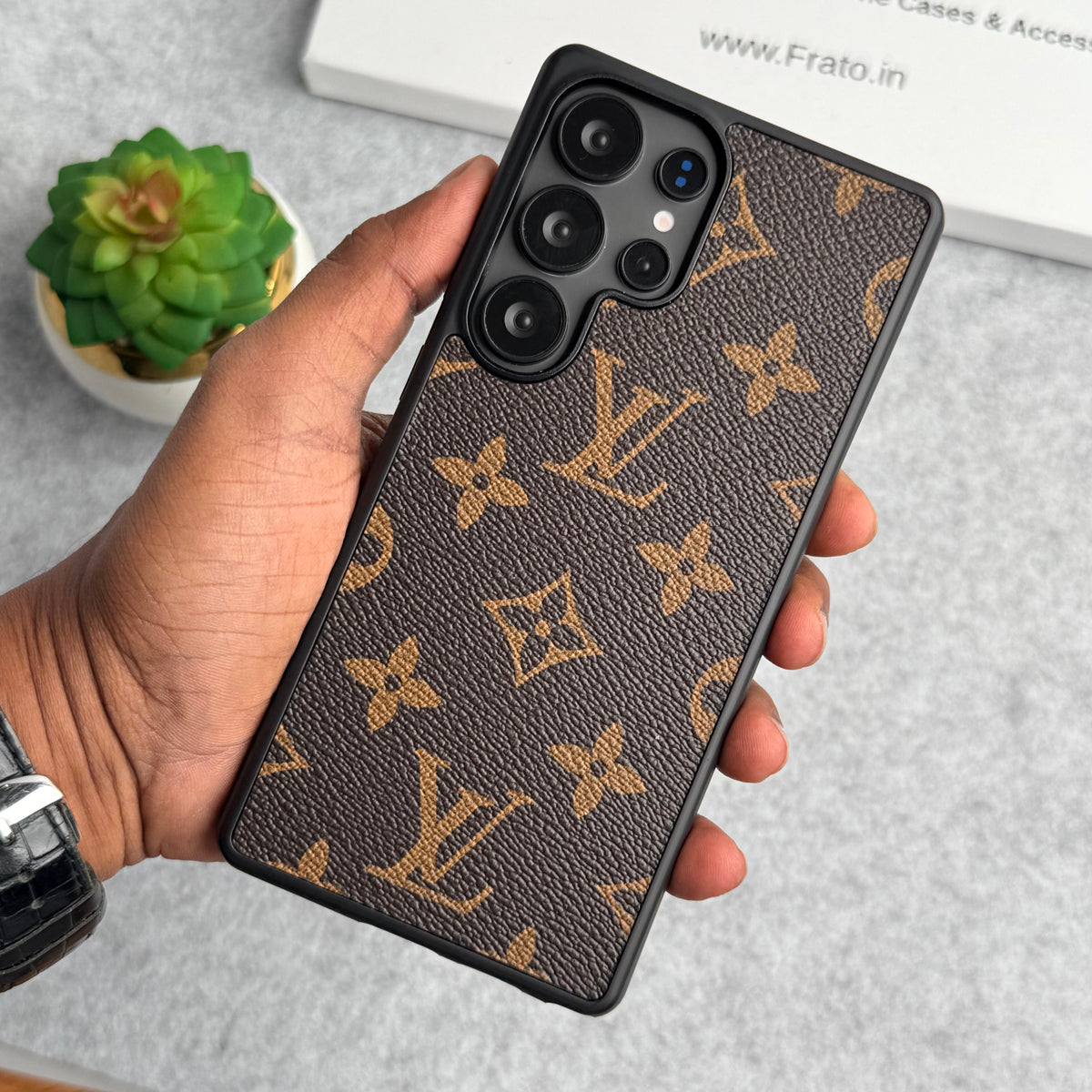Louis Vuitton Samsung Galaxy Case Brown Monogram Samsung S26 Ultra