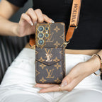 Louis Vuitton Samsung Galaxy Wallet Case Brown Leather S26 Ultra