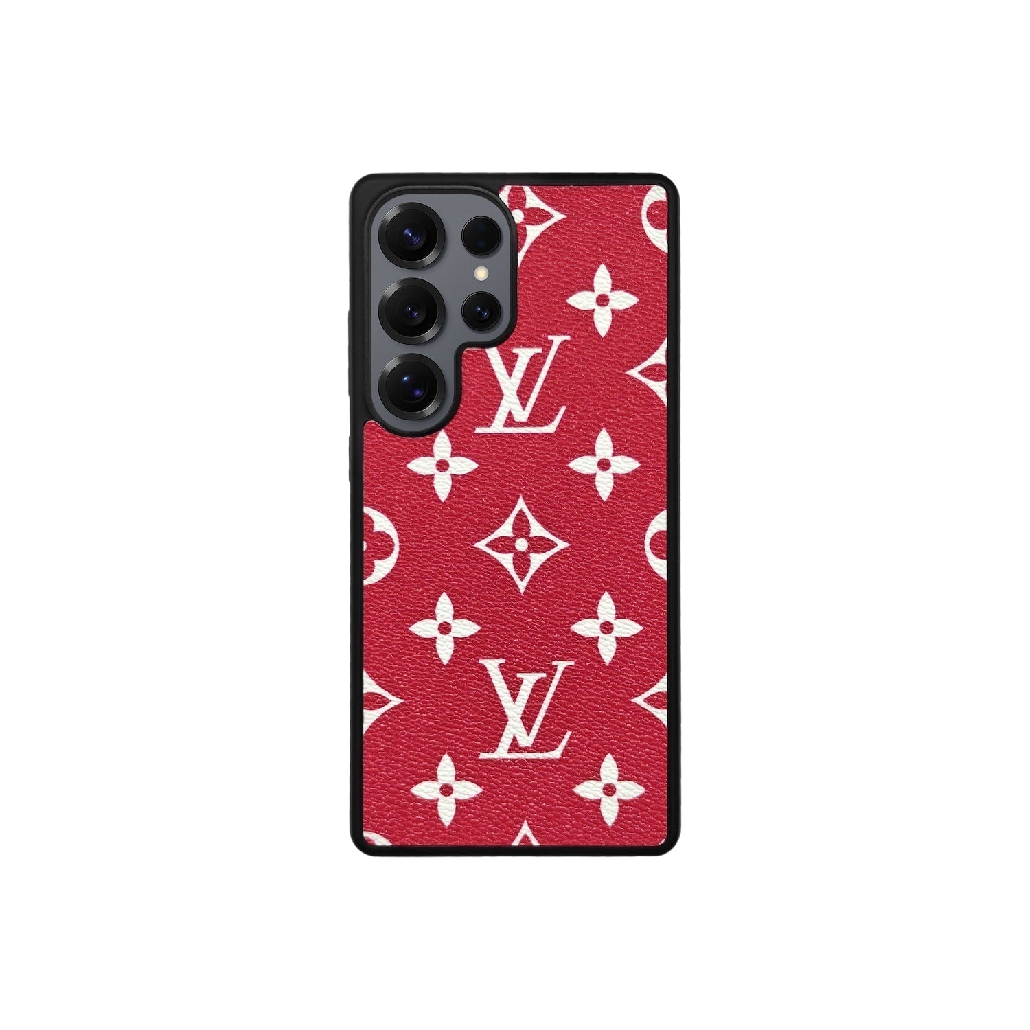 Louis Vuitton Supreme Samsung S26 Ultra Case Red Monogram Designer Cover