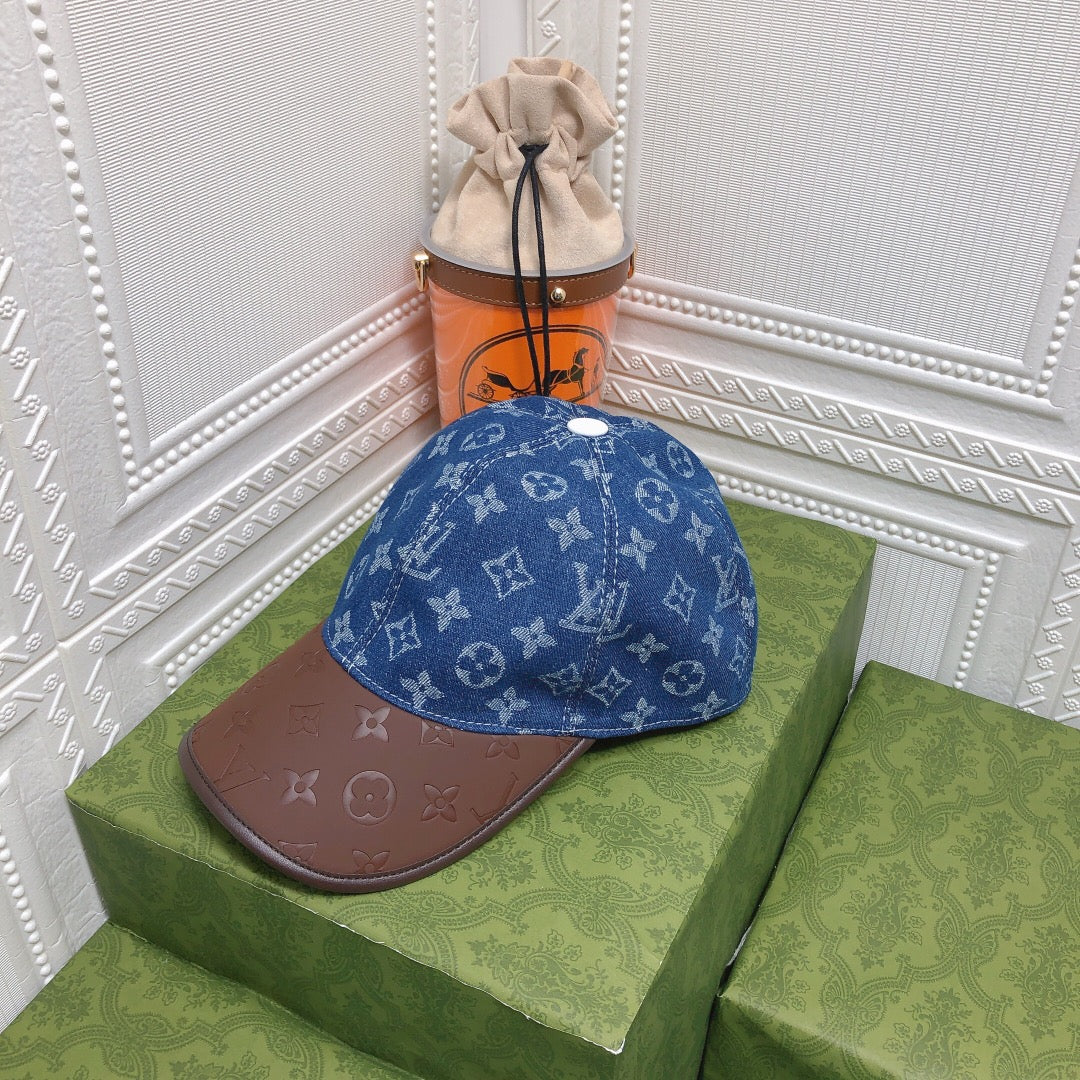 Louis Vuitton adjustable denim cap