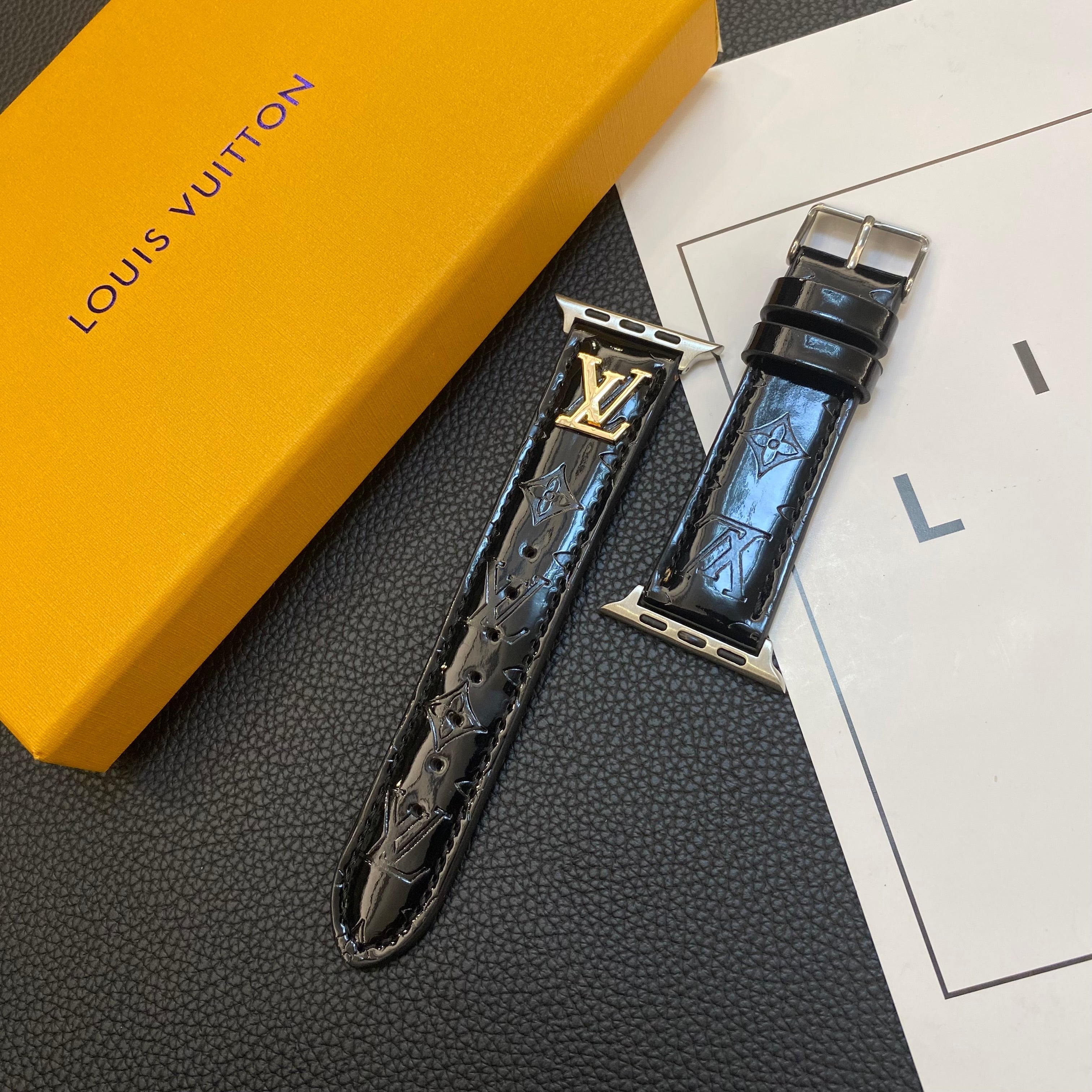 Louis Vuitton black Apple Watch series 11 Band