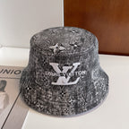 Louis Vuitton black monogram bucket hat