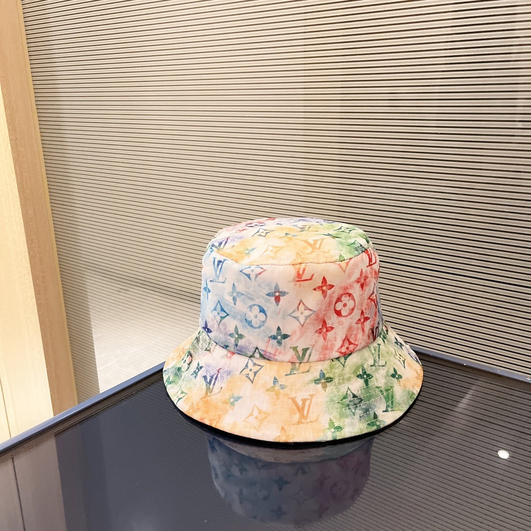 Louis Vuitton camouflage graffiti bucket hat green