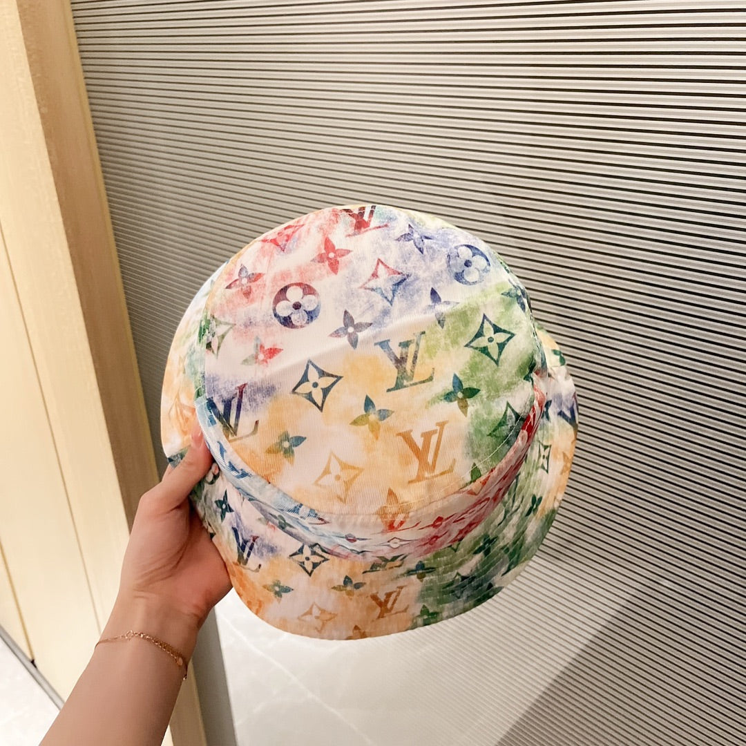 Louis Vuitton camouflage graffiti bucket hat green
