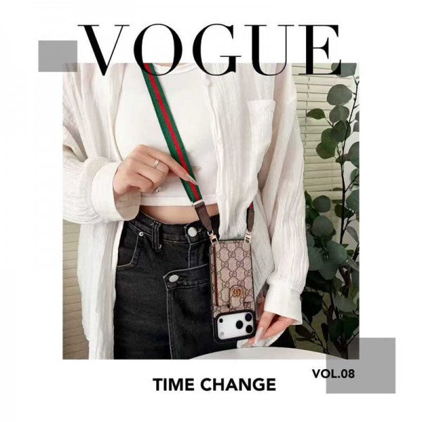 Louis Vuitton crossbody iPhone case in multiple luxury styles