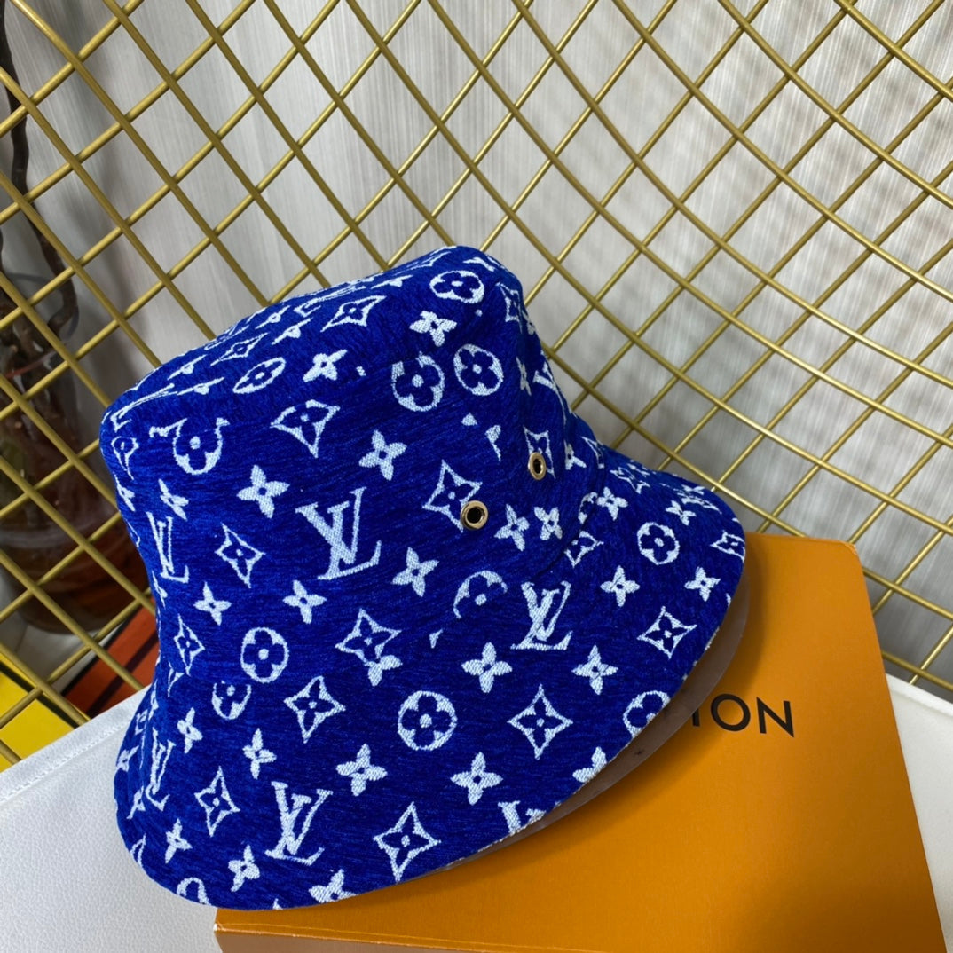 Louis Vuitton designer bucket hat front view