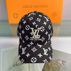 Louis Vuitton embroidered baseball cap black
