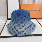 Louis Vuitton gradient denim bucket hat blue