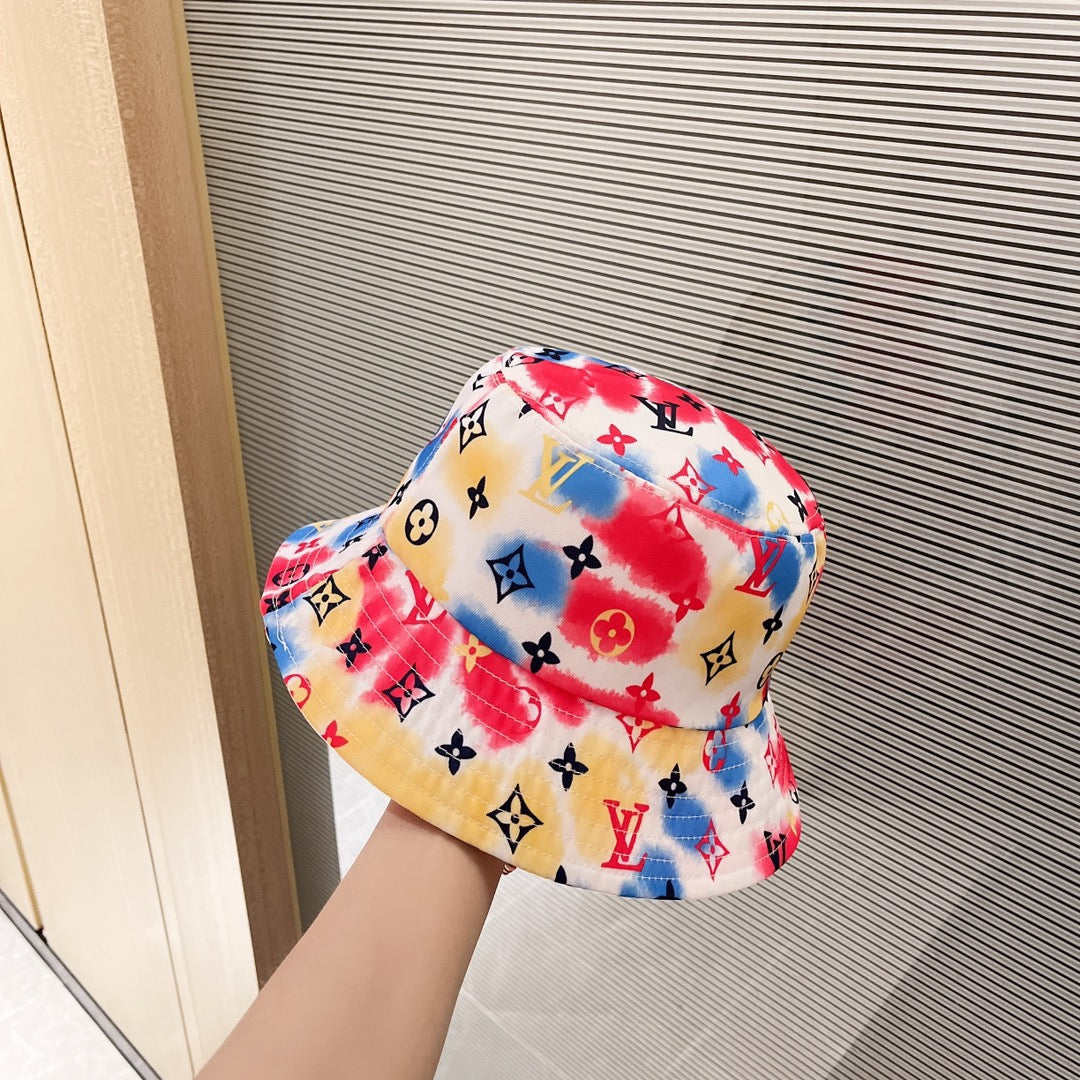 Louis Vuitton graffiti bucket hat pink