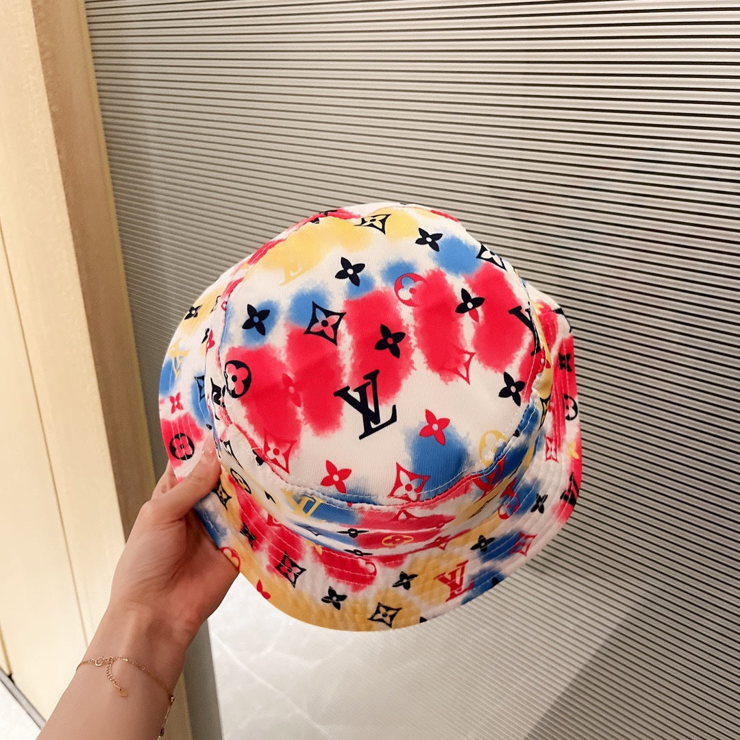 Louis Vuitton graffiti bucket hat pink