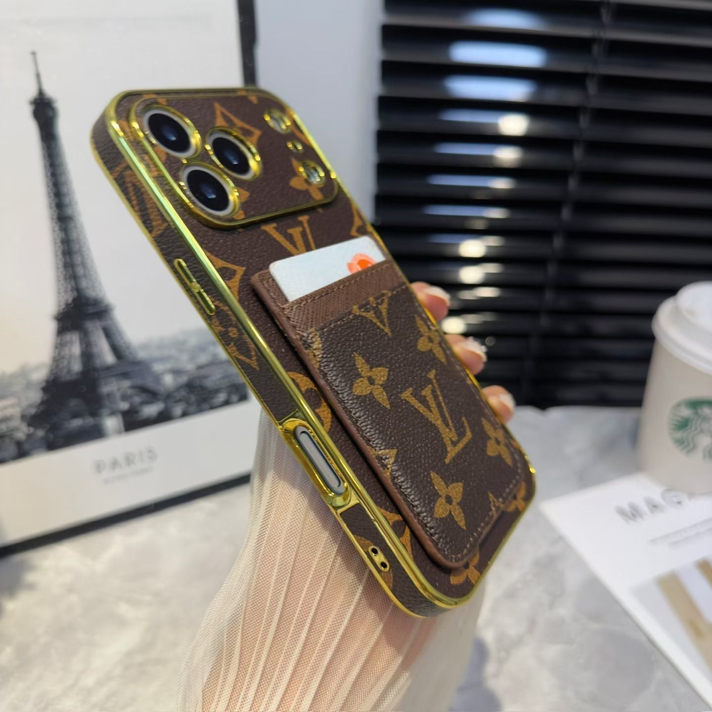 Louis Vuitton iPhone 17 Pro Max card holder case 