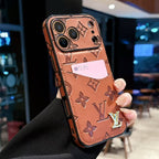 Louis Vuitton iPhone 17 Pro Max card holder case in brown