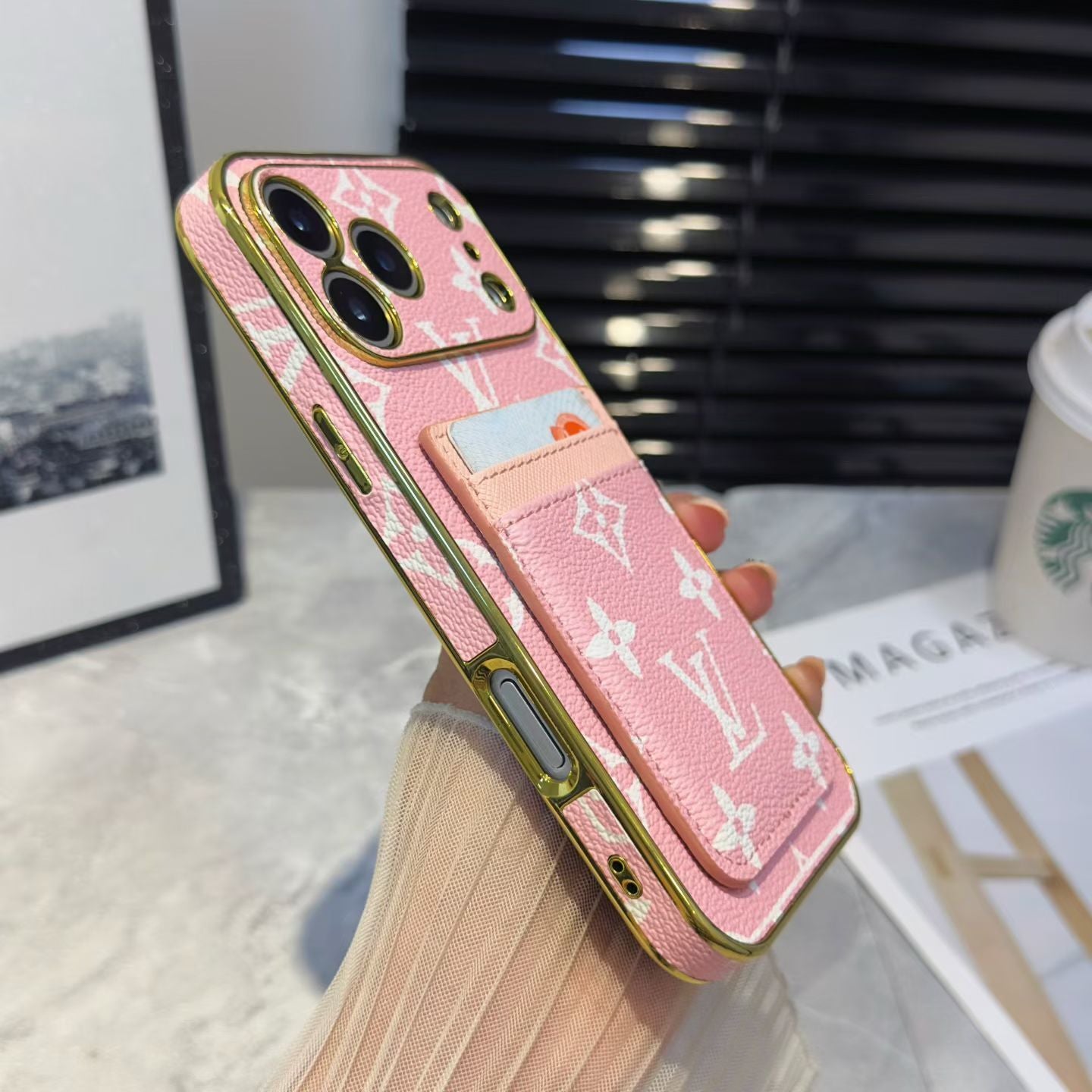 Louis Vuitton iPhone 17 Pro Max card holder case