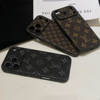 Black LV iPhone 17 Pro Max case premium finish