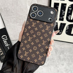 Louis Vuitton iPhone 17 Pro Max case in brown