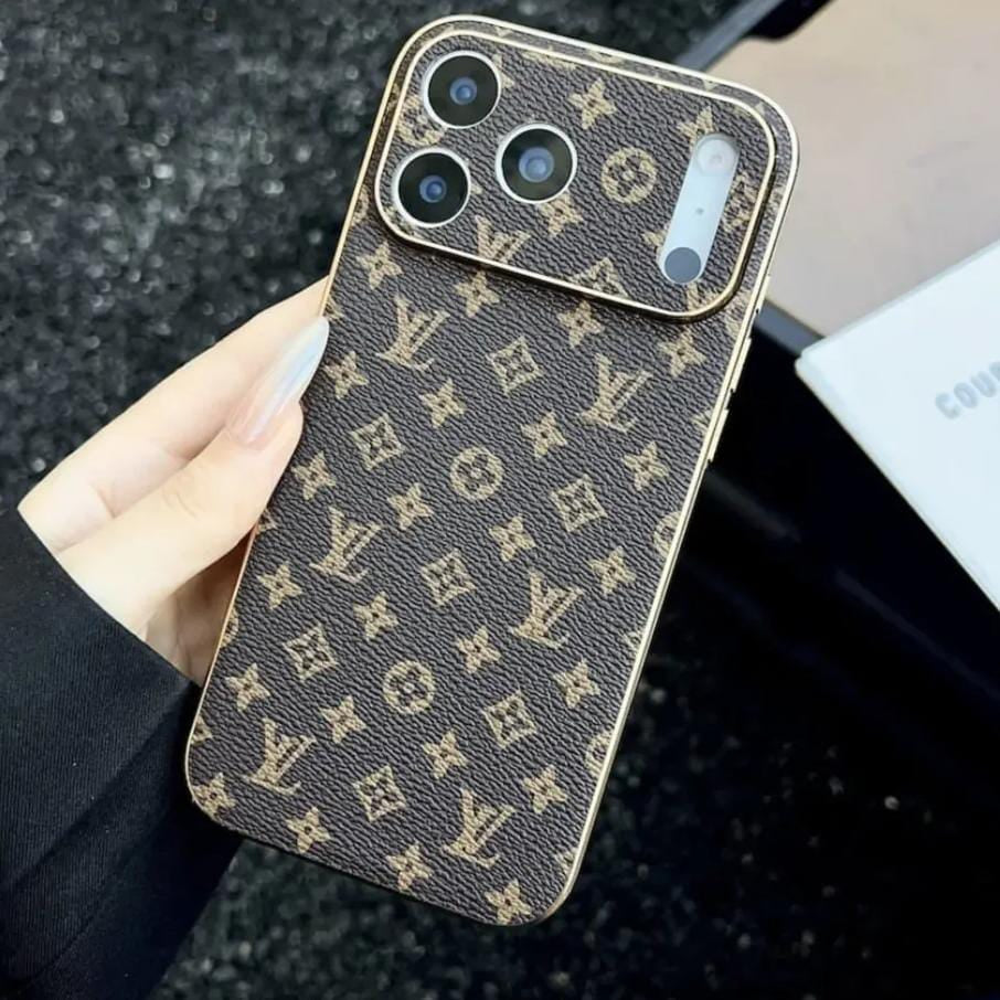 Louis Vuitton iPhone 17 Pro Max case in brown Small monogram