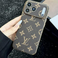 Louis Vuitton iPhone 17 Pro Max case in brown large monogram