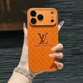 Louis Vuitton iPhone 17 Pro Max case in orange