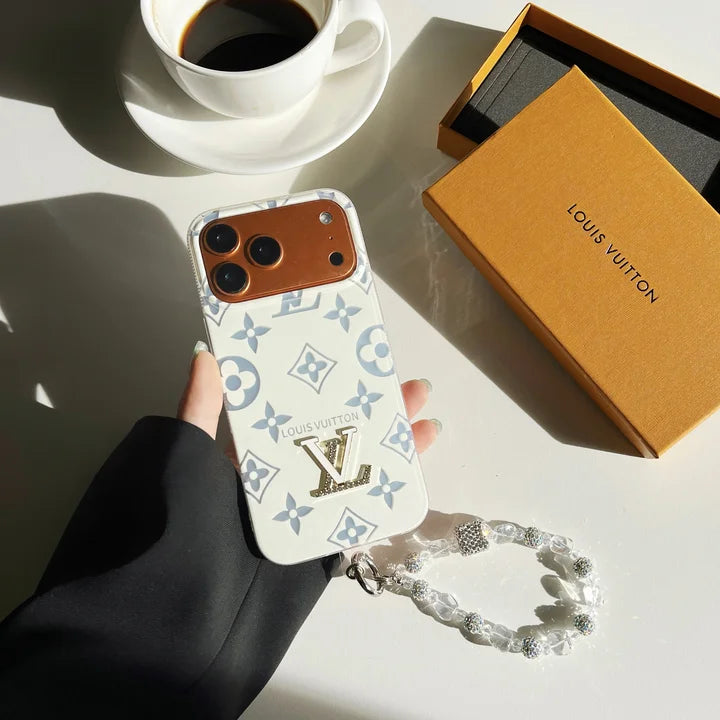 Louis Vuitton iPhone 17 Pro Max case with classic monogram design