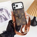 Louis Vuitton iPhone 17 Pro Max wallet card holder case in brown