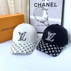 Louis Vuitton luxury baseball cap close-up