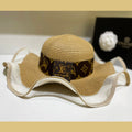 Louis Vuitton mesh ruffle sun hat black