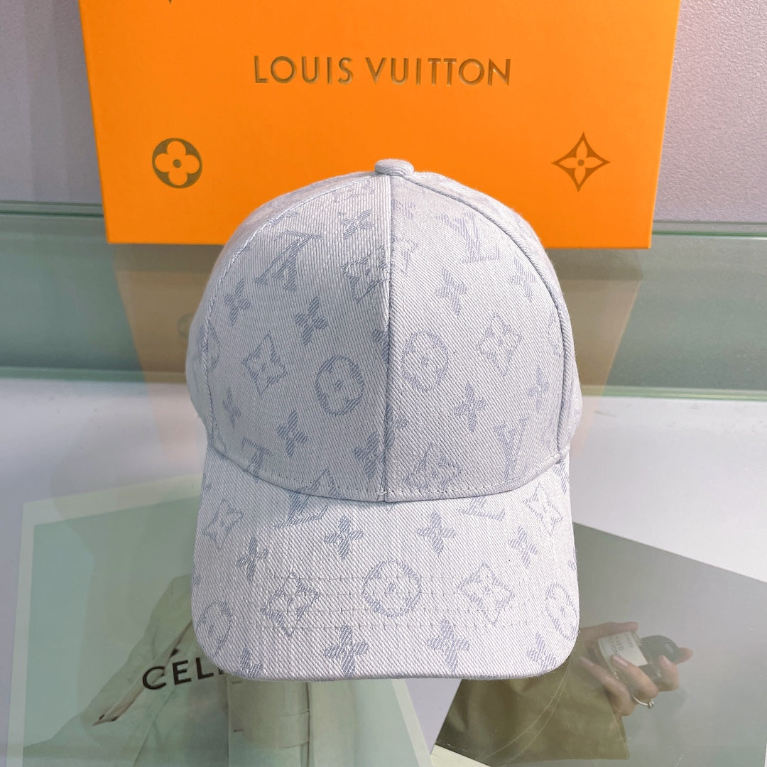 Louis Vuitton monogram baseball cap gray