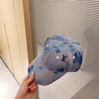 Louis Vuitton monogram baseball cap side view