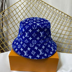 Louis Vuitton monogram bucket hat blue