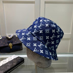 Louis Vuitton monogram bucket hat blue