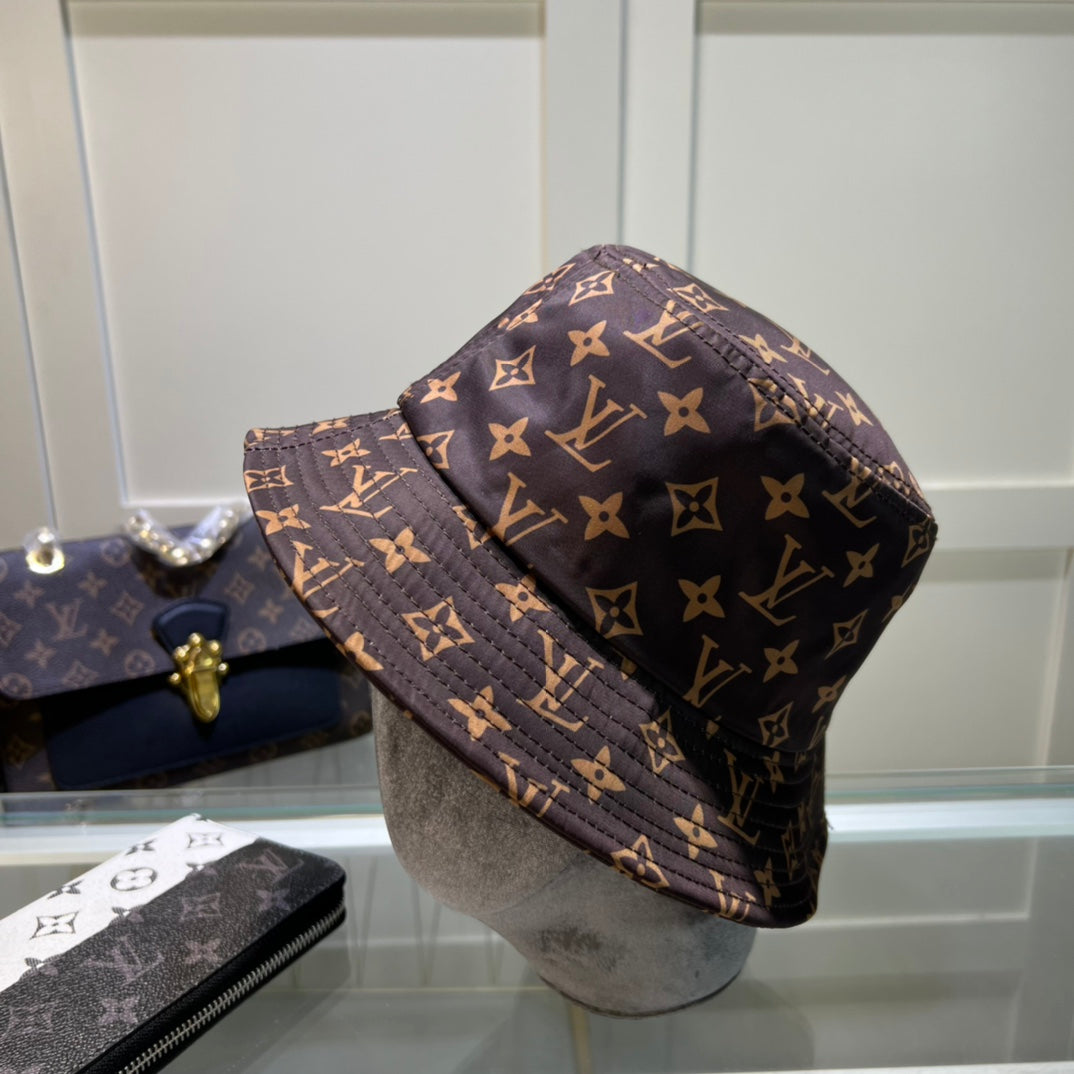 Louis Vuitton monogram bucket hat brown