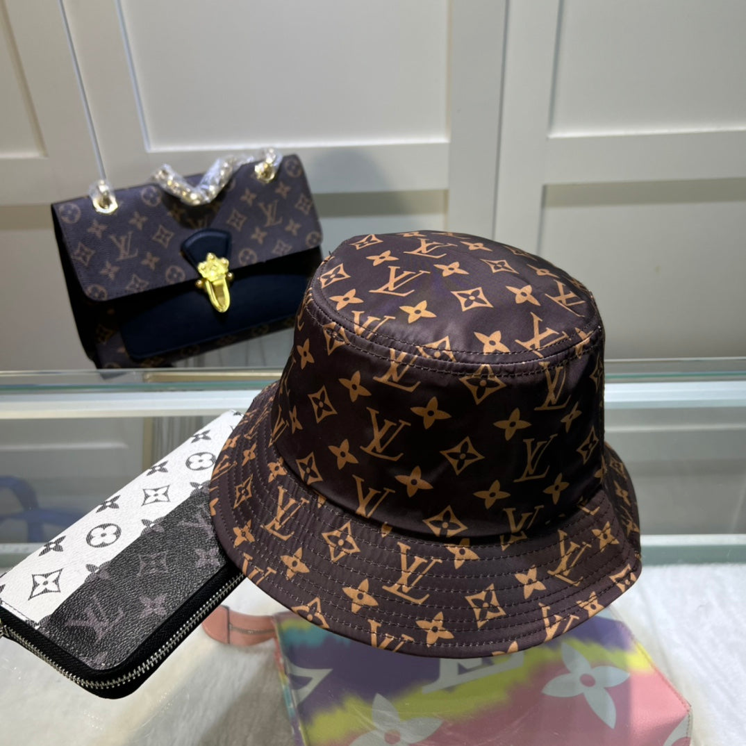 Louis Vuitton monogram bucket hat brown